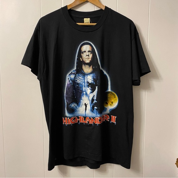 Screen Stars Other - Rare Vintage Highlander II 2 Screen Stars Single Stitch Shirt Grail Black promo